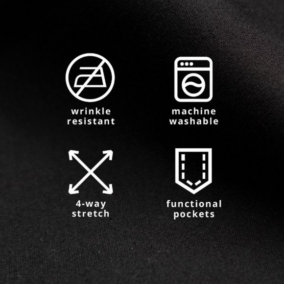 Betabrand Dress Pant Yoga Skinny Two-Pocket Black Small Long - Picture 5 of 8